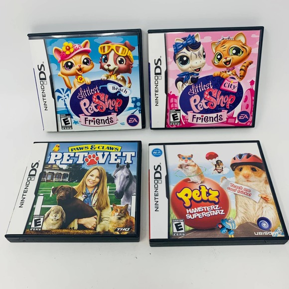 Littlest Pet Shop Lot- Nintendo DS Game bundle